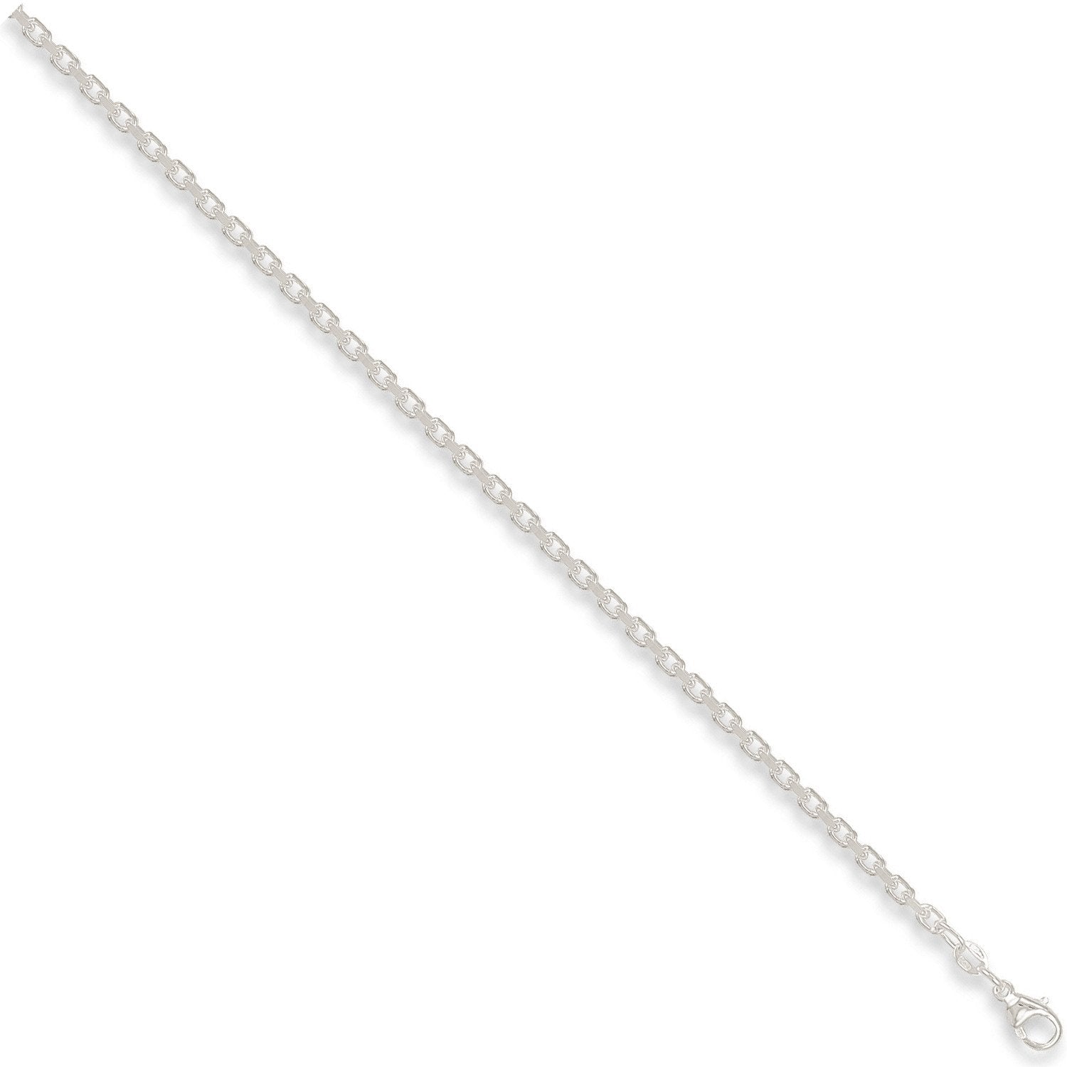 Silver 3.2mm Diamond Cut Belcher Chain - Fine Necklace - Certified Authentic - Swiss Made – Luxury Jewellery by Imperi